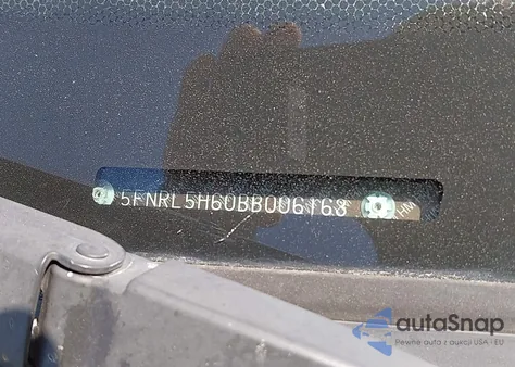 2011 Honda Odyssey Ex-L from USA, damaged, VIN 5FNRL5H60BB006163